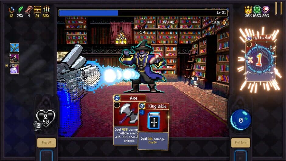 Vampire Crawlers: The Turbo Wildcard from Vampire Survivors capture d'écran 1 — Android, PlayStation 5, Nintendo Switch, Xbox Series X|S, Mac, Nintendo Switch 2, PC (Microsoft Windows), iOS