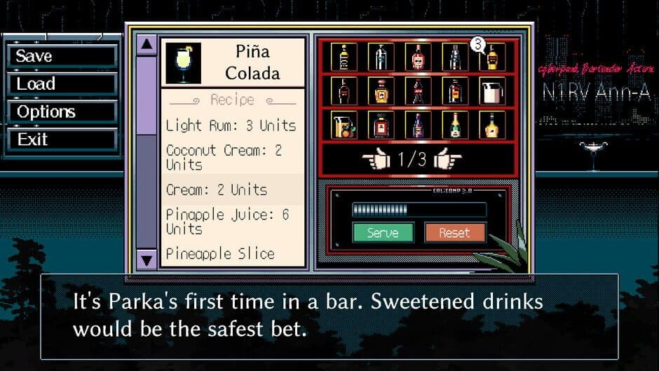 N1RV Ann-A: Cyberpunk Bartender Action capture d'écran 4 — PlayStation 4, Linux, PC (Microsoft Windows), Nintendo Switch, Mac
