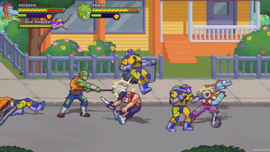 Toxic Crusaders capture d'écran 1 — Nintendo Switch, Xbox Series X|S, PC (Microsoft Windows), PlayStation 5, PlayStation 4, Xbox One